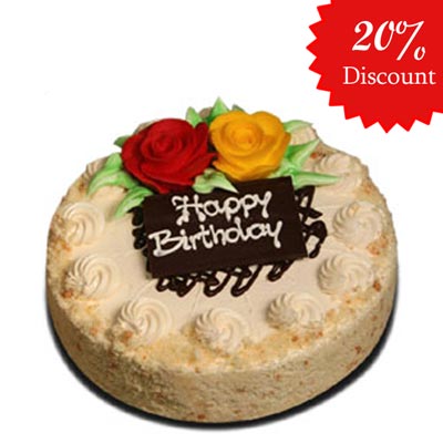 "Round rosy delight cake - 2kgs (Cake on Discount) - Click here to View more details about this Product